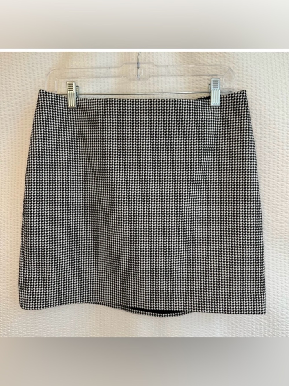 Express Black White Houndstooth Mini Pencil Skirt Career Office Size 8 NWT